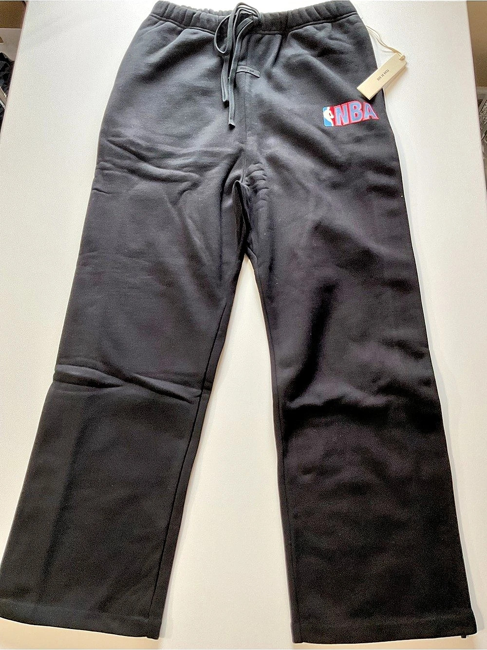NBA Black Snap-Side Sweatpants NWT